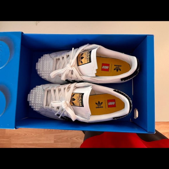 Superstar Lego Adidas Shell Tops, Size- Men 7.5, Color- Lego Theme/White/Black - Picture 2 of 7